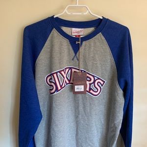 NWT Mitchell & Ness 76ers Men’s Sweatshirt Large